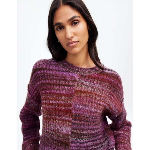 Madewell Space-Dyed Crewneck Sweater In Spacedye Verbena - Picture 2 of 13